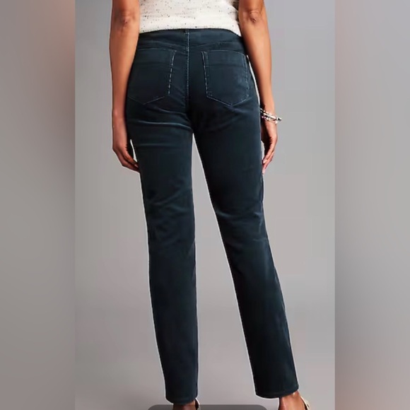 J. Jill Black Straight Leg Corduroy Pull on Pants size Large - Picture 2 of 7